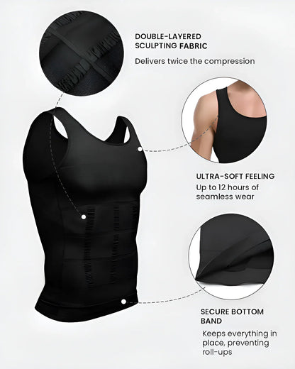 Premium Men’s Body Shaper – Instant Slimming & Tummy Control Tank