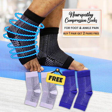 Neuropathy Compression Socks for Foot & Ankle Pain Relief